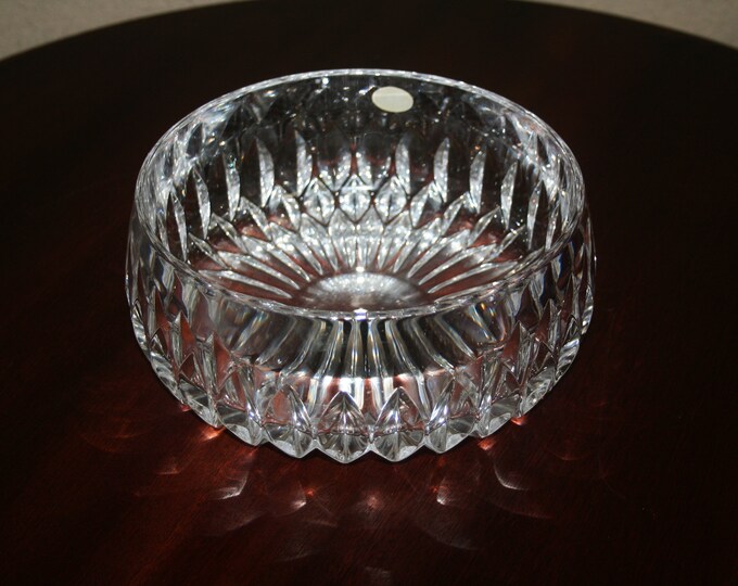 Gorham Crystal Bowl West Germany Large Lead Crystal Vintage 7.5d X 3.5h