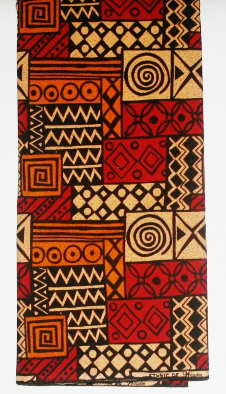 African Fabric Portland security Mall 6 Yards Ethnic Geometric Vlisco De Woodin Classic