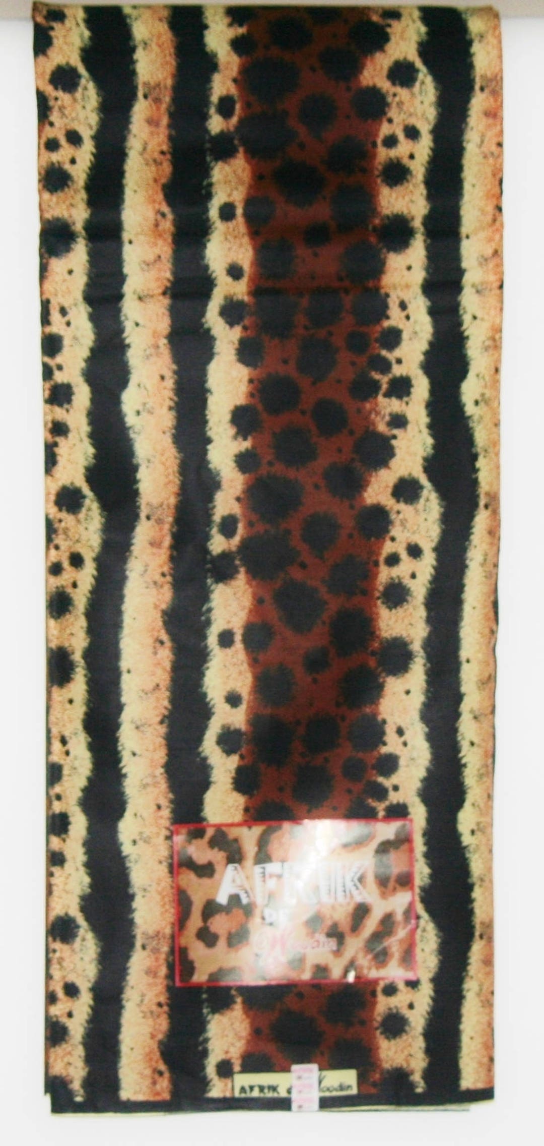 African Fabric 6 Yards Animal Print Vlisco Afrik De Woodin Wax - Etsy