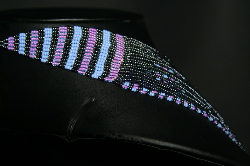Steel Blue Handcrafted South Africa Multistrand Necklace African Modern Multi-strand Powder Blue Pink