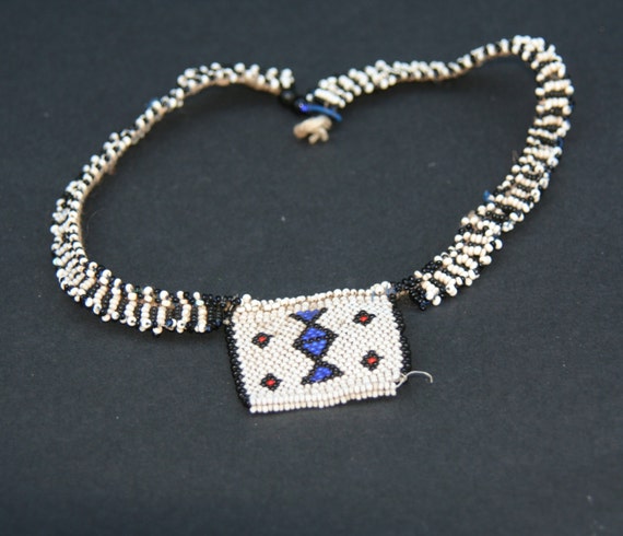 African Zulu Love Letter Beaded Square Necklace Poem Lovers Beaded Necklace
