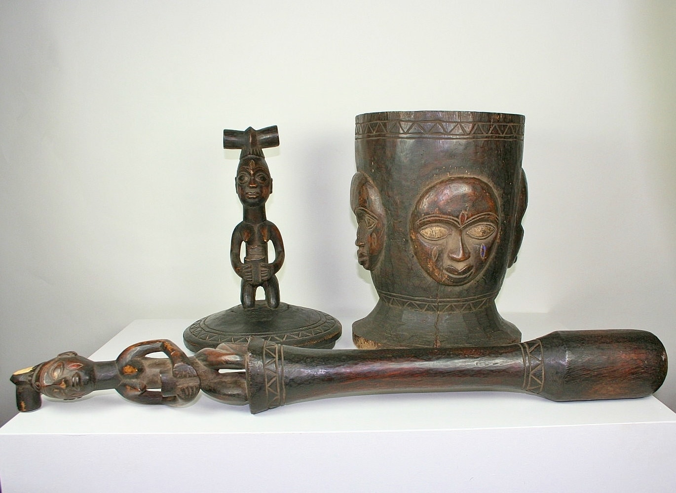 Nigerian Bowl African Yoruba Ceremonial Bowl Mortar and Pestle Etsy