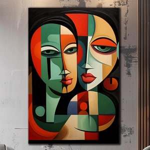 Pablo Picasso Wall Art-Lips Wall Art-Modern Stained Glass-Tempered Glass Wall Art-Glass Printing-Large Glass Wall Art-Wall Hangings-Gift