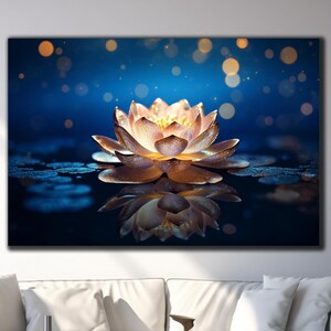 Lotus Flower Wall Art-Tempered Glass Wall Art-Glass Printing-Large Glass Wall Art-Lotus Wall Decor-Photo on Glass-Custom Photo Glass