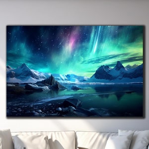 Aurora Borealis Wall Art-Tempered Glass Wall Art-Northern Lights Wall Art-Glass Printing-Aurora Wall Art-Large Glass Wall Art-Wall Hangings