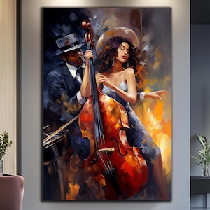 Jazz Wall Art-Musical Wall Art-Tempered Glass Wall Art-Music Wall Decor-Musicians Art-Glass Printing-Ethnic Art-Glass Large Wall Art