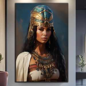 Cleopatra Wall Art-Tempered Glass Wall Art-Egyptian Wall Art-Ancient Egypt Wall Art-Glass Printing-Large Glass Wall Art-Glass Wall Decor