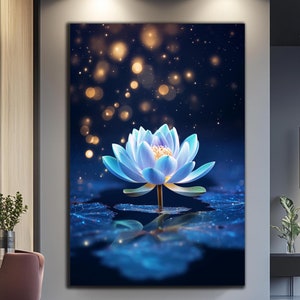 Lotus Flower Wall Art-Tempered Glass Wall Art-Glass Printing-Glass Large Wall Art-Lotus Wall Art-Photo on Glass-Panoramic Wall Art-Gift