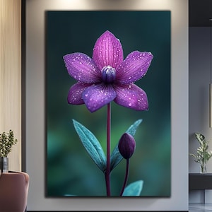 Orchidee Wand Kunst-Gehärtetes Glas Wand Kunst-Orchidee Blumen Wand Kunst-Große Glas Wand Kunst-Glas Druck-Orchidee Wand Dekor-Benutzerdefiniertes Foto Glas