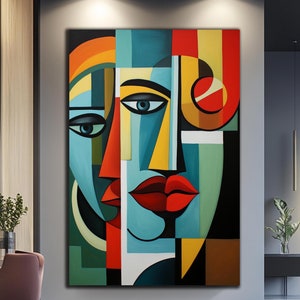Pablo Picasso Wall Art-Lips Wall Art-Modern Stained Glass-Tempered Glass Wall Art-Glass Printing-Large Glass Wall Art-Wall Hangings-Gift