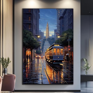San Francisco Wall Art-Tempered Glass Wall Art-Glass Printing-San Francisco Wall Decor-Large Glass Wall Art-Wall Hangings-Panoramic Wall Art