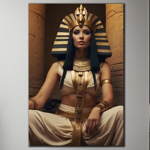 Egyptian Wall Art-Tempered Glass Wall Art-Cleopatra Wall Art-Ancient Egypt Wall Art-Glass Wall Decor-Glass Printing-Large Glass Wall Art