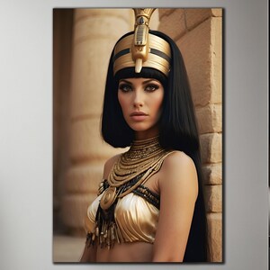 Egyptian Wall Art-Tempered Glass Wall Art-Cleopatra Wall Art-Ancient Egypt Wall Art-Glass Wall Decor-Glass Printing-Large Glass Wall Art