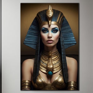 Egyptian Wall Art-Tempered Glass Wall Art-Cleopatra Wall Art-Ancient Egypt Wall Art-Glass Wall Decor-Glass Printing-Large Glass Wall Art