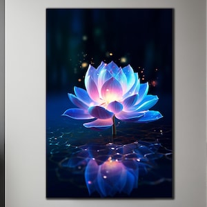 Lotus Flower Wall Art-Tempered Glass Wall Art-Glass Printing-Glass Large Wall Art-Lotus Wall Art-Photo on Glass-Panoramic Wall Art-Gift