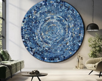 Tempered Glass Wall Art, Luxury Glass Wall Art, Modern Glass Wall Art, Round Painting, Large Glass Wall Art, Abstract Glass Wall Art, Gift