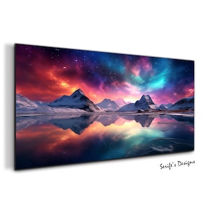 Northern Lights Wall Art-Tempered Glass Wall Art-Glass Printing-Aurora Wall Art-Large Glass Wall Art-Wall Hangings-Aurora Borealis Wall Art