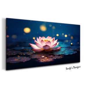 Lotus Flower Wall Art-Tempered Glass Wall Art-Glass Printing-Large Glass Wall Art-Lotus Wall Decor-Photo on Glass-Custom Photo Glass