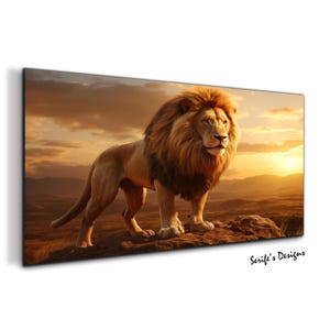 Lion Wall Art-Big Cats Art-Tempered Glass Wall Art-Glass Printing-Large Glass Wall Art-Wall Hangings-Custom Photo Glass-Lion Glass Art