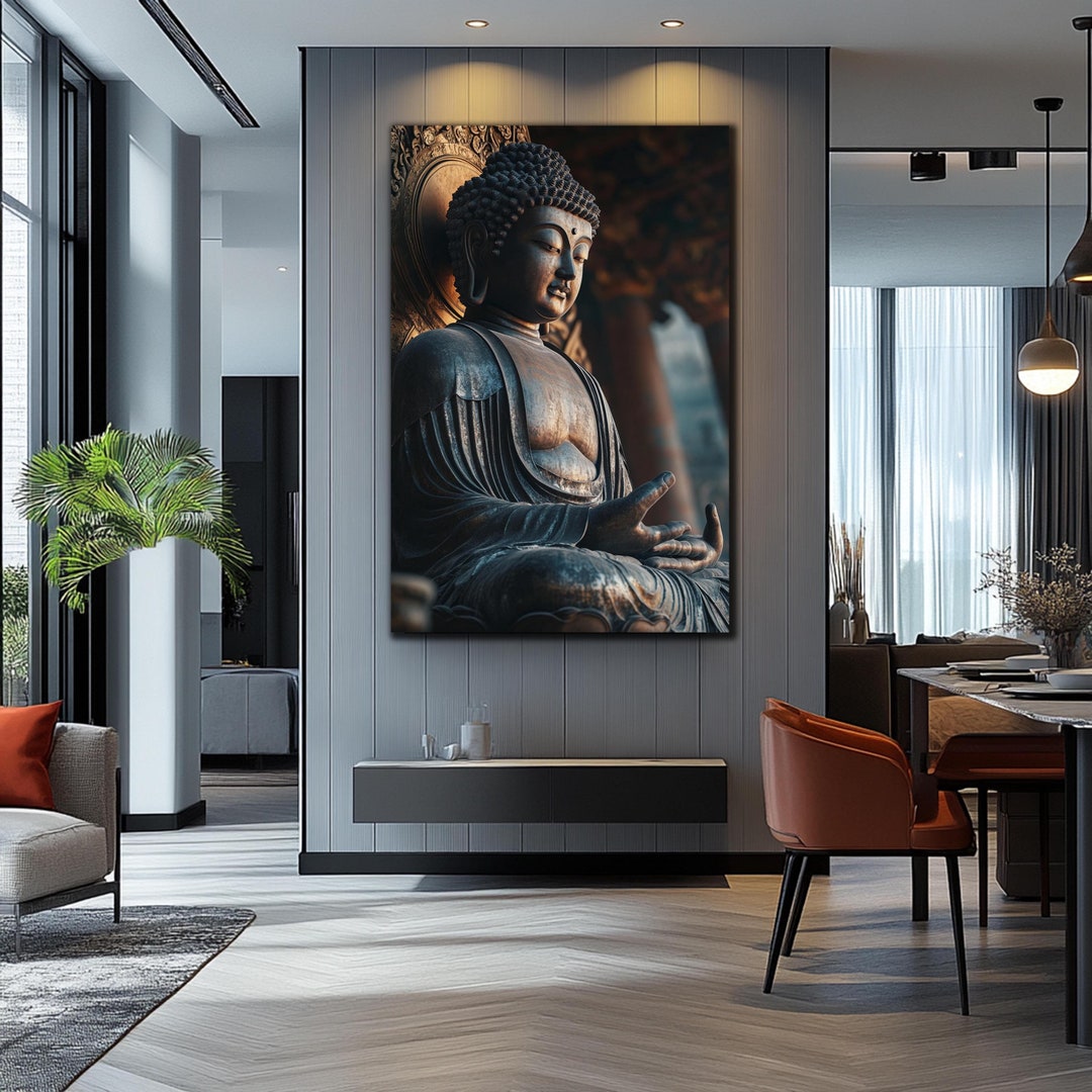 Buddha Wall Art-buddha Wall Decor-large Wall Art-buddha Wall Painting ...