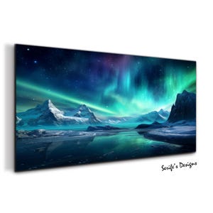 Aurora Borealis Wall Art-Tempered Glass Wall Art-Northern Lights Wall Art-Glass Printing-Aurora Wall Art-Large Glass Wall Art-Wall Hangings