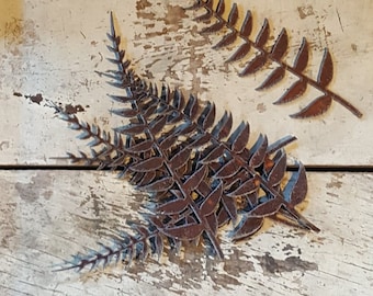 Rusted metal fern pieces BUY as many as you want