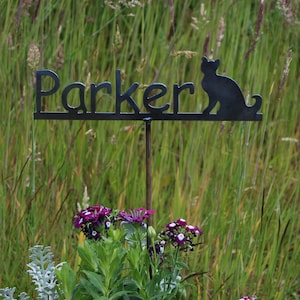 Pet Marker Garden Name Stake - Custom - Memorial Garden Grave Marker - Metal Sign 4 designs to choose from