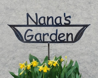 GREAT Mothers Day GIFT Nana's Garden - Mom's Garden  - Grandma's Garden - Metal Garden Stake Sign