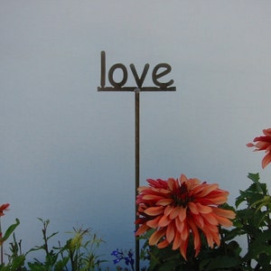 Metal Garden Stake Sign Your choice 53 words to choose from 19 Inches Tall image 3