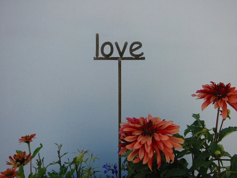 Metal Garden Stake Sign Your choice 53 words to choose from 19 Inches Tall image 3