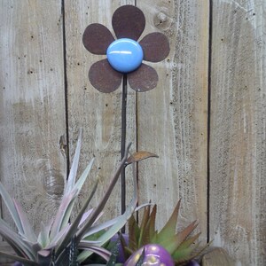 Garden Jumbo Flower w/glass 10 to 18 inches tall image 4