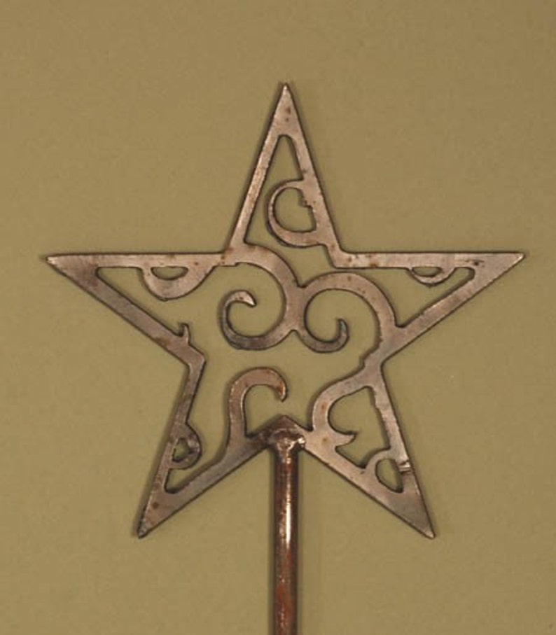 Celestial Star Steel Garden Stake Etsy