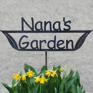 SHIP NOW - Nana's Garden Sign - Metal outdoor sign