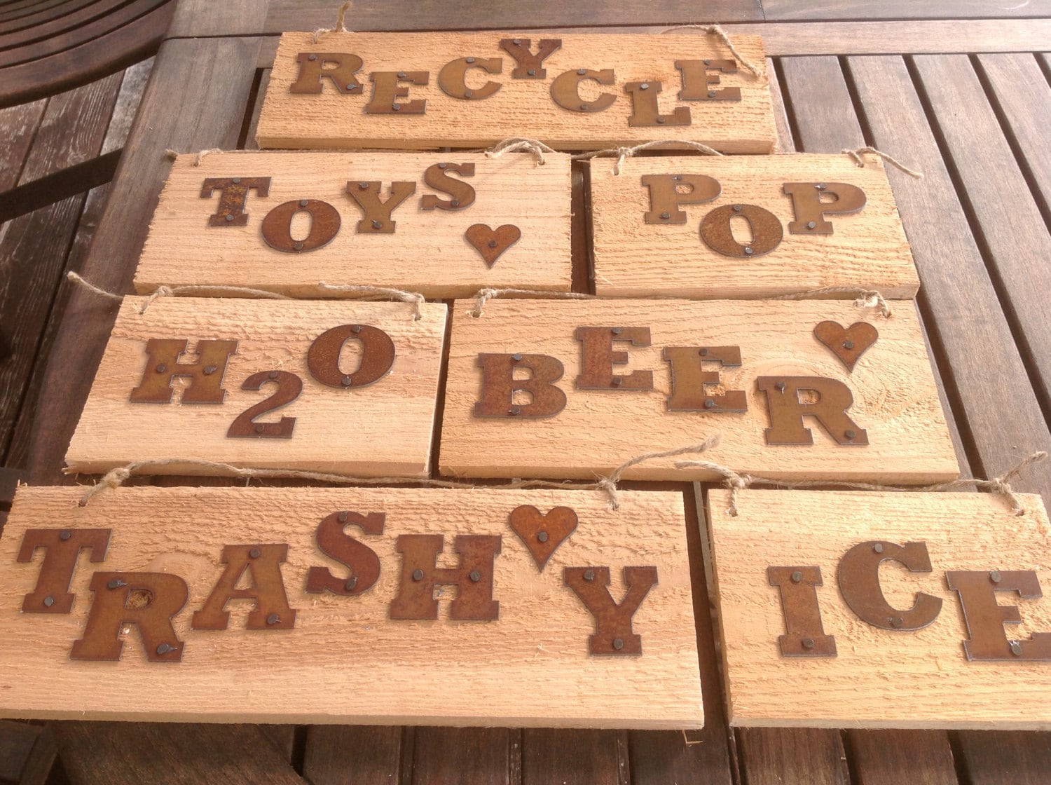 Metal Letter - Rustic - ORDER as many letters as you need - 2 inch - …