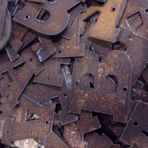 Metal Letter Rustic ORDER as many letters as you need 2 inch 6 inch image 2