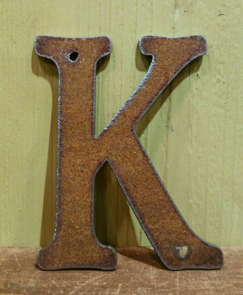 12 Inch Metal Letters and Numbers RUSTY or NATURAL Finish