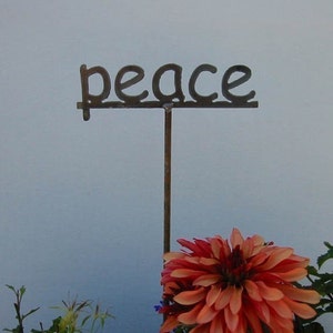 Metal Garden Stake Sign Your choice 53 words to choose from 19 Inches Tall image 4