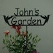 Fathers Day Gift - Great Mothers Day - Birthday Gift - Garden Gift - Custom Metal Garden Sign with Name Personalized - 17 Designs -Customize 