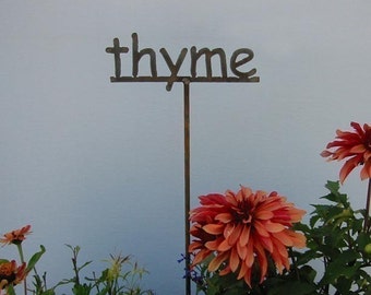 Metal Garden Sign/Marker for HERBS - herb sign for the garden 12 to choose from...19 Inches Tall