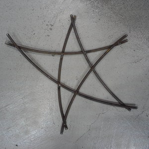 RUSTIC metal STAR - mild steel - welded star - celestial