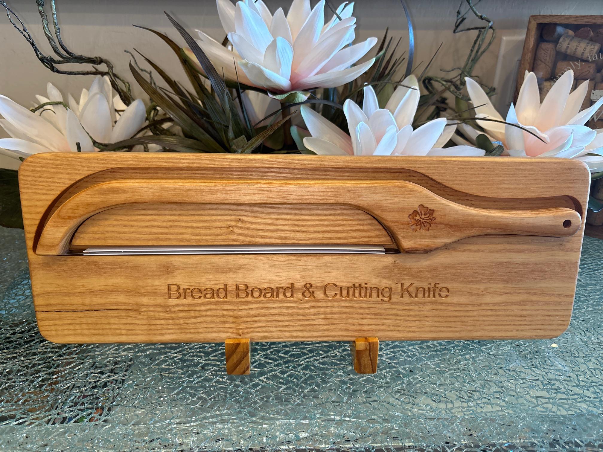 Bread Knife Cutting Board Set - Etsy