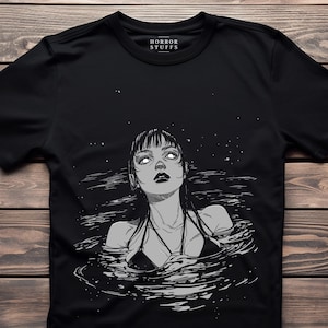 Brine Tee (Unisex) - Horror Manga TShirt Tomie Junji Ito Shirt Creepy Girl Manga Gothic Shirt Anime Horror Shirt Halloween Gift