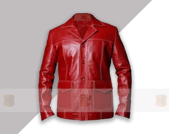 ファイト・クラブの赤いレザージャケット：タイラー・ダーデンの象徴的