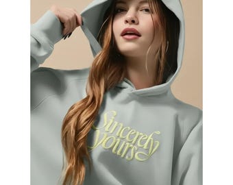 Sincerely yours Matter Salish Star Hoodie - Grey & Blue Star Signature Sweatshirt - Back to School