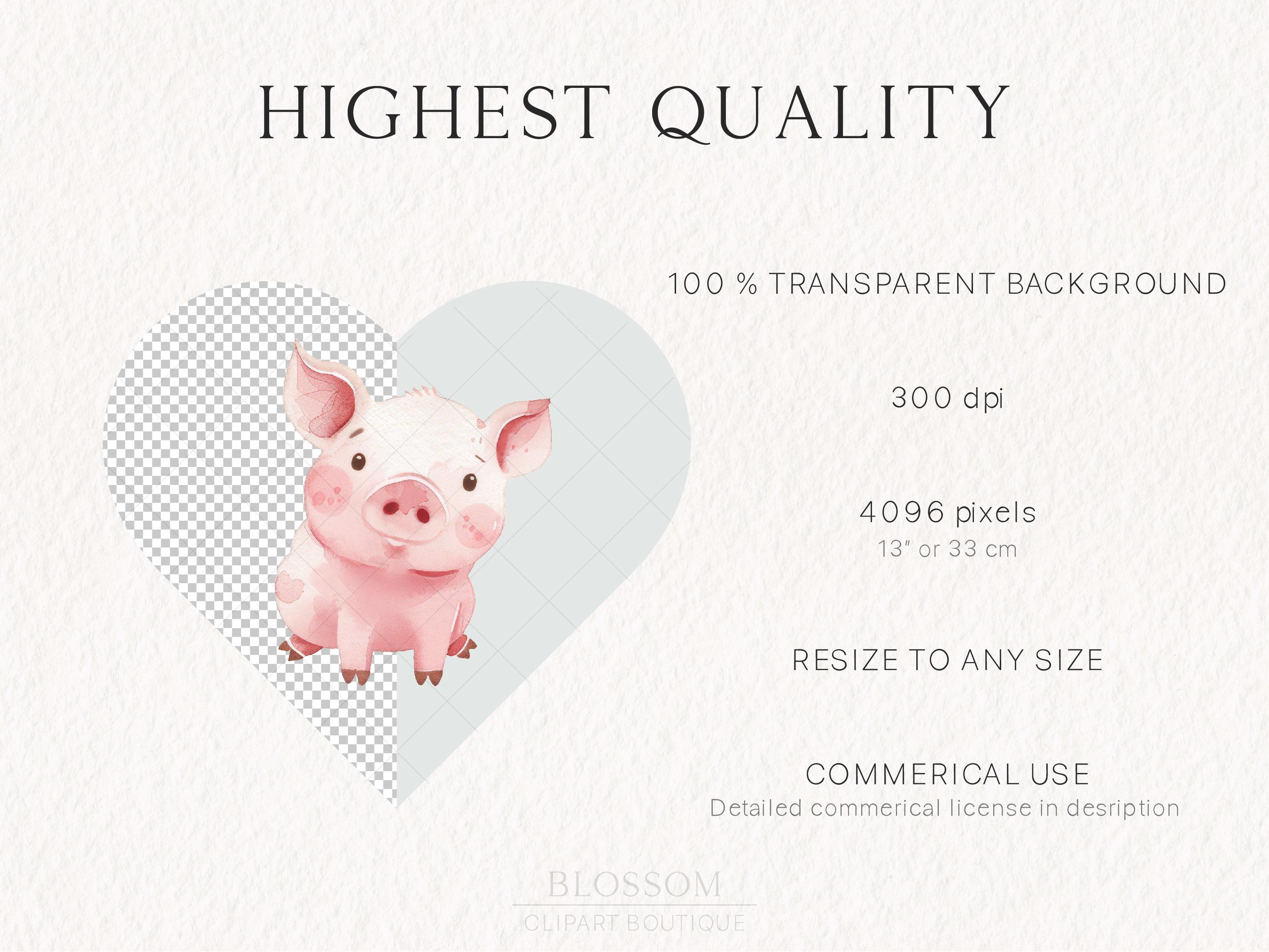 Watercolor Farm Animals Clipart Bundle | Cute Watercolor Farm Animals ...