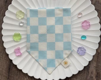 Pañuelo retro a cuadros para perros o gatos • Pañuelo de Pascua para mascotas • Pañuelo para mascotas con lazo • Pañuelo bonito para perros o gatos • Pañuelo para perros o gatos