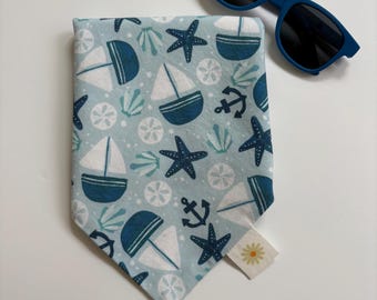 Pañuelo de verano con diseño de velero para perros o gatos • Pañuelo de verano para mascotas • Pañuelo del 4 de julio para perros o gatos • Pañuelo para mascotas que se ata • Pañuelo bonito para perros o gatos