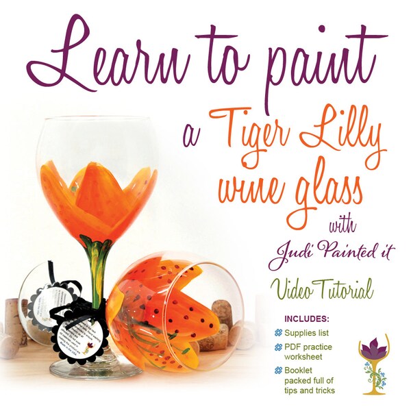 Tiger Wine Glass Etsy