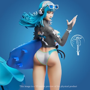 Luna Snow cooler Sommer : 3D Gedruckte Figur Resin Model Bemalt oder Unbemalt