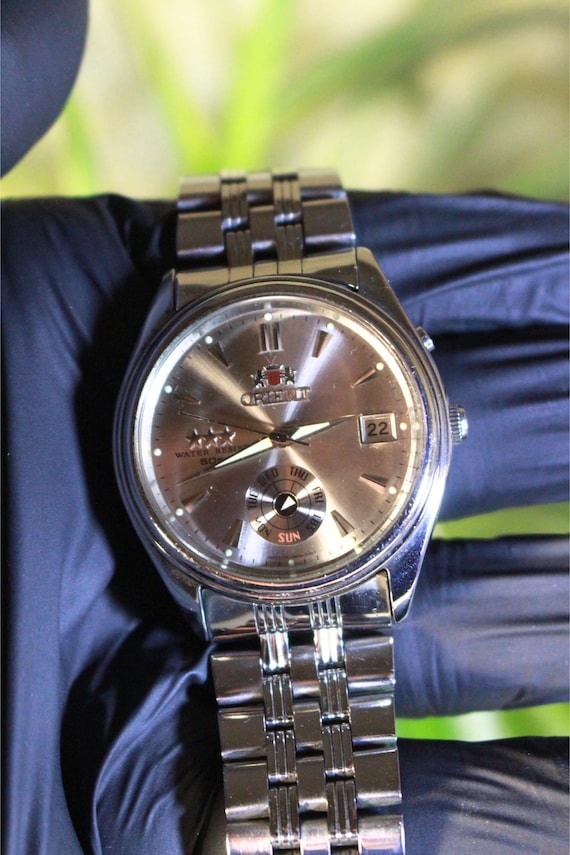 Rare Orient Three Star Automatic Winding Day Pointer Vintage - Etsy